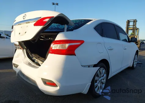 2016 Nissan Sentra S z USA, uszkodzony, nr VIN 3N1AB7AP7GY227370